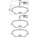 Hella Bremsbelagsatz, Scheibenbremse 8DB 355 015-621