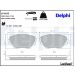 Delphi Bremsbelagsatz, Scheibenbremse LP1632 Delphi Bremsbelagsatz, Scheibenbremse LP1632