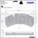 Delphi Bremsbelagsatz, Scheibenbremse LP2053 Delphi Bremsbelagsatz, Scheibenbremse LP2053