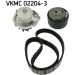Wasserpumpe + Zahnriemensatz VKMC 02204-3