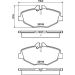 Hella Bremsbelagsatz, Scheibenbremse 8DB 355 018-731 Hella Bremsbelagsatz, Scheibenbremse 8DB 355 018-731