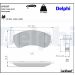 Delphi Bremsbelagsatz, Scheibenbremse LP2257 Delphi Bremsbelagsatz, Scheibenbremse LP2257