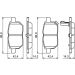 BOSCH Bremsbelagsatz, Scheibenbremse 0 986 494 255