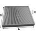 VALEO 715737 Innenraumfilter Partikelfilter, 254x224x36 mm, CLIMFILTER COMFORT VALEO 715737 Innenraumfilter Partikelfilter, 254x224x36 mm, CLIMFILTER COMFORT