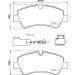 Hella Bremsbelagsatz, Scheibenbremse 8DB 355 025-161