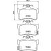 Hella Bremsbelagsatz, Scheibenbremse 8DB 355 018-611