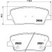 Hella Bremsbelagsatz, Scheibenbremse 8DB 355 020-101 Hella Bremsbelagsatz, Scheibenbremse 8DB 355 020-101