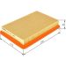 BOSCH F 026 400 187 Luftfilter