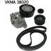 SKF Keilrippenriemensatz VKMA 38020