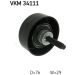 SKF Umlenk-/Führungsrolle, Keilrippenriemen VKM 34111