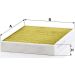 MANN-FILTER FP 2847/1 Innenraumfilter FreciousPlus Aktivkohlefilter mit Polyphenol, antibakteriell, Feinstaubfilter (PM 2.5)