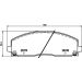 Hella Bremsbelagsatz, Scheibenbremse 8DB 355 020-571 Hella Bremsbelagsatz, Scheibenbremse 8DB 355 020-571