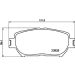 Hella Bremsbelagsatz, Scheibenbremse 8DB 355 010-431 Hella Bremsbelagsatz, Scheibenbremse 8DB 355 010-431