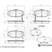 Blue Print Bremsbelagsatz, Scheibenbremse ADBP420066