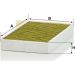 MANN-FILTER FP 25 015 Innenraumfilter FreciousPlus Aktivkohlefilter mit Polyphenol, antibakteriell, Feinstaubfilter (PM 2.5)