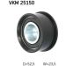 SKF Umlenk-/Führungsrolle, Zahnriemen VKM 25150