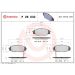 Brembo Bremsbelagsatz, Scheibenbremse PRIME LINE P 28 032 Brembo Bremsbelagsatz, Scheibenbremse PRIME LINE P 28 032