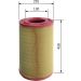 BOSCH F 026 400 256 Luftfilter