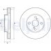 Delphi Bremsscheibe BG3734 Delphi Bremsscheibe BG3734