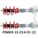 Fahrwerkssatz, Federn/Dämpfer PSM69-15-014-01-22 Fahrwerkssatz, Federn/Dämpfer PSM69-15-014-01-22