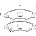 Hella Bremsbelagsatz, Scheibenbremse 8DB 355 011-691