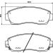 Hella Pagid Bremsbelagsatz, Scheibenbremse 8DB 355 019-761 Hella Pagid Bremsbelagsatz, Scheibenbremse 8DB 355 019-761