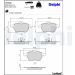 Delphi Bremsbelagsatz, Scheibenbremse LP1600 Delphi Bremsbelagsatz, Scheibenbremse LP1600