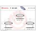 Brembo Bremsbelagsatz, Scheibenbremse PRIME LINE P 28 023 Brembo Bremsbelagsatz, Scheibenbremse PRIME LINE P 28 023
