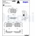Delphi Bremsbelagsatz, Scheibenbremse LP3246 Delphi Bremsbelagsatz, Scheibenbremse LP3246