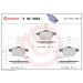 Brembo Bremsbelagsatz, Scheibenbremse XTRA LINE P 85 085X