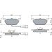 BOSCH 0 986 478 853 Bremsscheibe 255,7mm + 0 986 494 019 Bremsbeläge Low-Metallic, mit Verschleißsensor, Kolbenclip, Anti-Quietsch-Blech