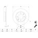 BOSCH Bremsscheibe 0 986 479 B40