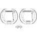 Bremsbackensatz 8DB 355 005-201 Bremsbackensatz 8DB 355 005-201