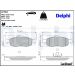 Delphi Bremsbelagsatz, Scheibenbremse LP782 Delphi Bremsbelagsatz, Scheibenbremse LP782