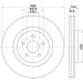 Bremsscheibe 8DD 355 125-131 Bremsscheibe 8DD 355 125-131