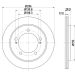 Hella Bremsscheibe 8DD 355 111-791 Hella Bremsscheibe 8DD 355 111-791