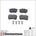ZIMMERMANN BREMSSCHEIBEN Ø253 + BREMSBELÄGE HINTEN FÜR VW GOLF 5 6 AUDI A3