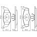 BOSCH Bremsbelagsatz, Scheibenbremse 0 986 424 449