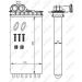 NRF Wärmetauscher, Innenraumheizung ohne Rohr EASY FIT 54332