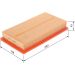 BOSCH 1 457 433 155 Luftfilter