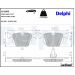 Delphi Bremsbelagsatz, Scheibenbremse LP1803 Delphi Bremsbelagsatz, Scheibenbremse LP1803