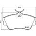 Bremsbelagsatz, Scheibenbremse 8DB 355 018-071 Bremsbelagsatz, Scheibenbremse 8DB 355 018-071