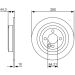 BOSCH Bremsscheibe 0 986 479 A08