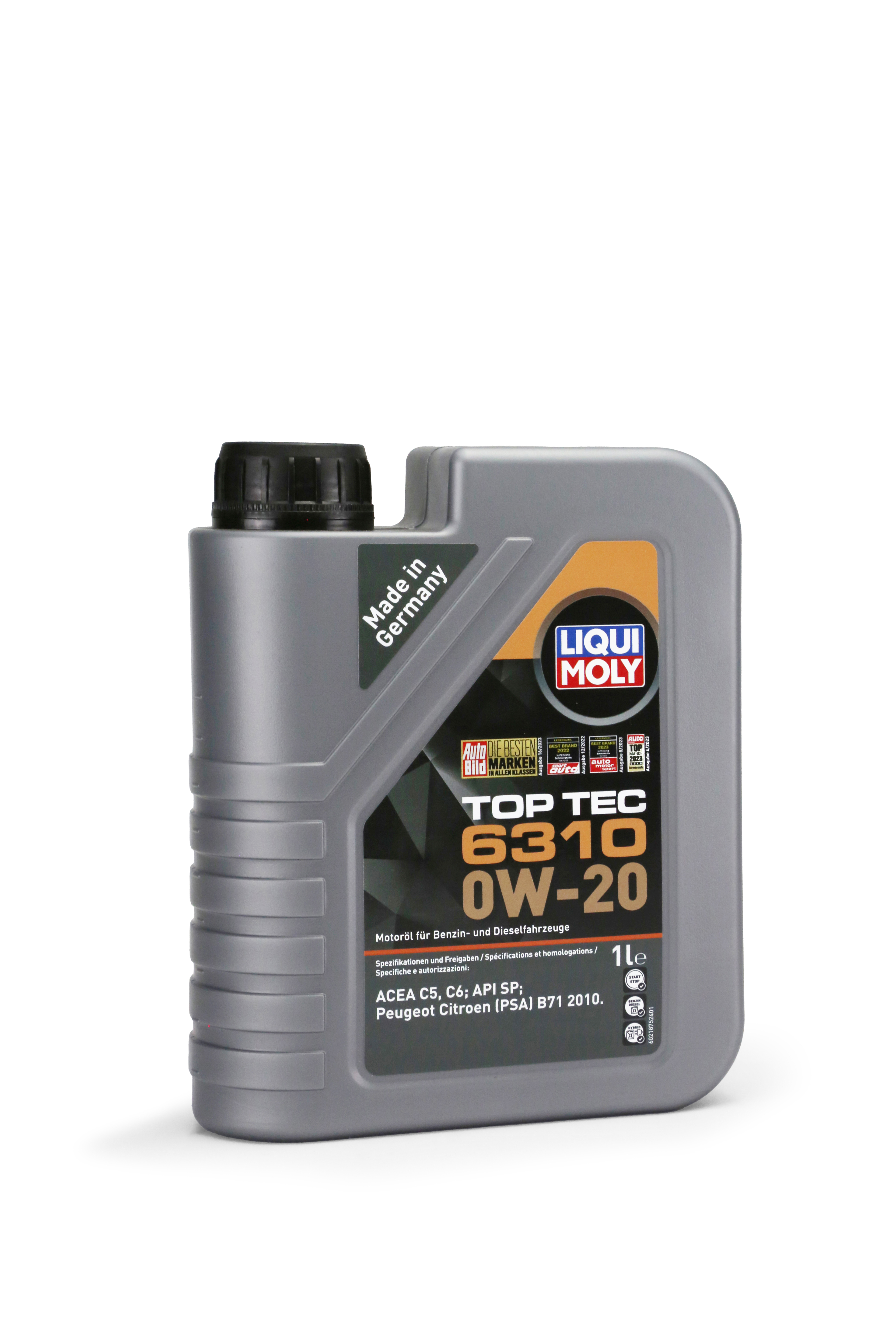LIQUI MOLY 21875 Top Tec 6310 0W-20 (PSA B71 2010), 1l