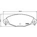 Hella Bremsbelagsatz, Scheibenbremse 8DB 355 019-421