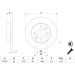 BOSCH Bremsscheibe 0 986 478 105 BOSCH Bremsscheibe 0 986 478 105