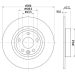 Hella Bremsscheibe PRO 8DD 355 126-721 Hella Bremsscheibe PRO 8DD 355 126-721