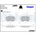 Delphi Bremsbelagsatz, Scheibenbremse LP1818 Delphi Bremsbelagsatz, Scheibenbremse LP1818