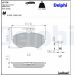Delphi Bremsbelagsatz, Scheibenbremse LP778 Delphi Bremsbelagsatz, Scheibenbremse LP778
