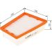 BOSCH F 026 400 229 Luftfilter BOSCH F 026 400 229 Luftfilter